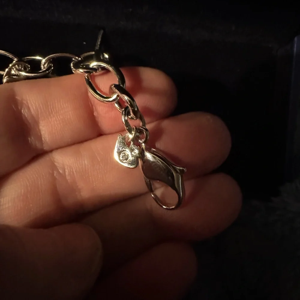 Swarovski Crystal Society Tiger Charm Bracelet rhodium-plated Limited 2010 NWT